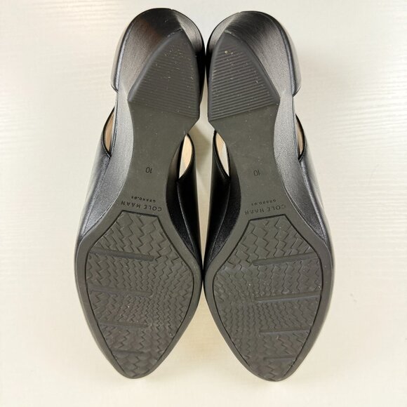 Cole Haan Grand OS Cutout Wedge Pump Black Leather - Picture 9 of 11